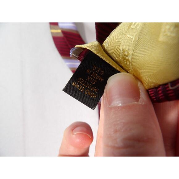 Robert Talbott Norstrom Best of Class Mens Tie Silk Handmade Red Blue 57" - Picture 5 of 9